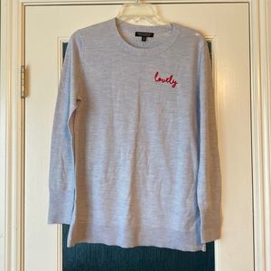 Banana Republic Extra Fine Merino Wool Sweater with lovely embroidered. Size med